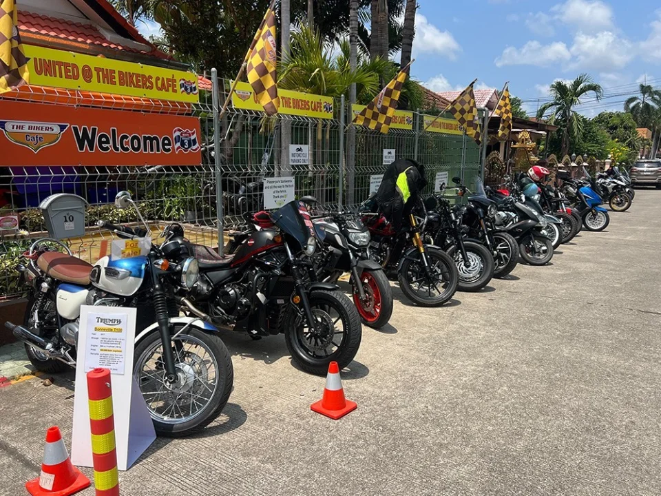 At The Bikers Café, spring 2025