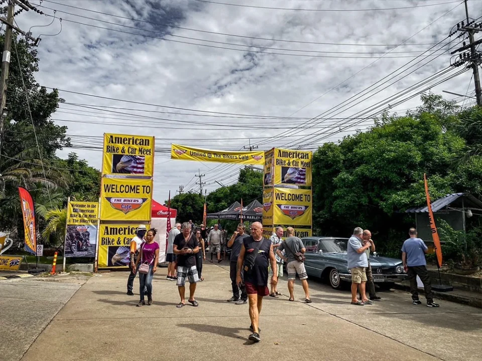 The November 2023 meet at The Bikers Café