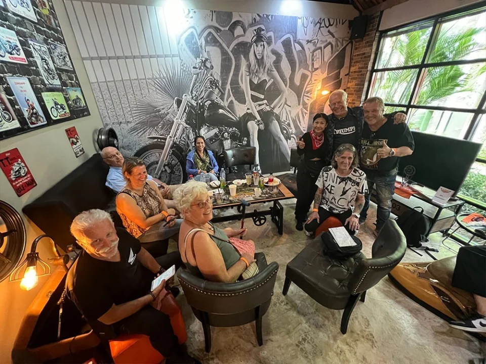 The November 2023 meet at The Bikers Café
