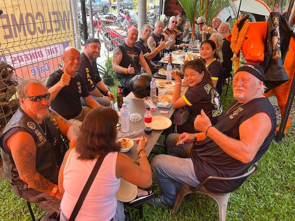 At The Bikers Café, spring 2025