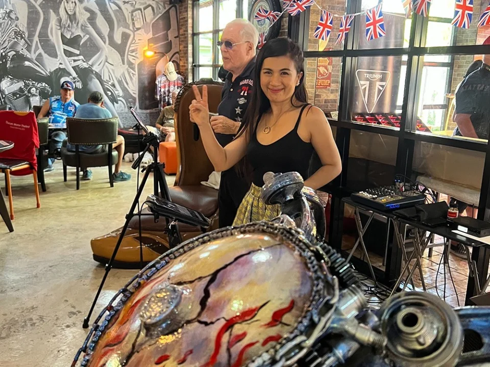 At The Bikers Café, spring 2025