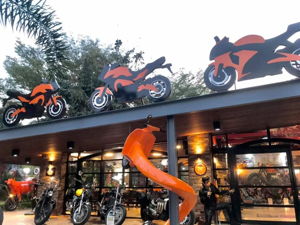 A January evening at The Bikers Café